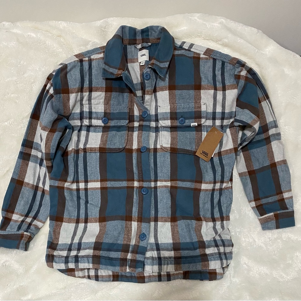 OVERSIZED PLAID SHACKET by Vans SIZE S